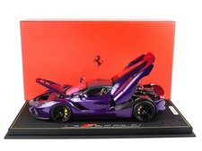 2012 FERRARI LAFERRARI PURPLE DUBAI W/DISPLAY CASE 1/18 CAR BY BBR BBR182237DIE picture