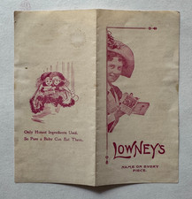 Vintage ca 1900s Advertising Pamphlet Handbill Lowney's Chocolate Boston Chicago picture