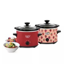 So Yummy By Bella 2.0 QT Twin Set 2 Pack Slow Cooker Removable Ceramic Pot NEW picture