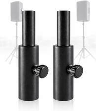 35mm to 25mm Speaker Stand Adapter Pair with Locking Knob, Fits 1