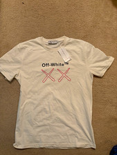 Off-White x KAWS Men's White Companion Graphic T-Shirt Crew Neck Size L Fits a S picture