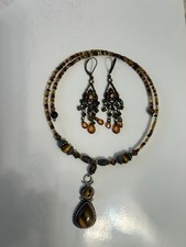 a vintage artisan statement jewelry set picture