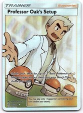 Professor Oak's Setup 233/236 Cosmic Eclipse Full Art Ultra Rare Pokemon Card NM picture