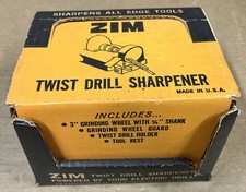 Vintage ZIM Twist Drill Bit Sharpener picture
