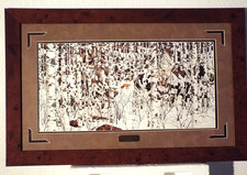 BEV DOOLITTLE ,  WOODLAND ENCOUNTER, NATIVE AMERICANS , QUALITY FRAMED 23 BY 35 picture
