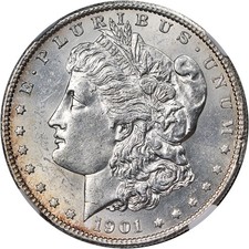 1901-S Morgan Silver Dollar NGC MS61 Key Date Nice Eye Appeal Nice Strike picture