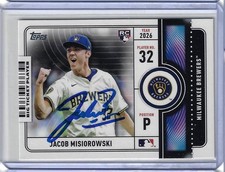 Jacob Misiorowski Autographed 2026 Topps Chrome Big Ticket Players BTP2 Card picture