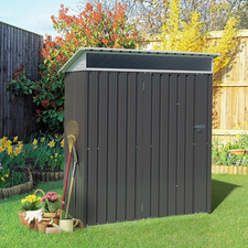 5 X 3 X 6 FT Outdoor Storage Shed Clearance, Metal Garden Shed with Large Window picture