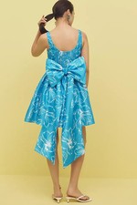 ANTHROPOLOGIE NWT $218 Hutch Back Bow Basque Waist Mini Dress Size Medium picture