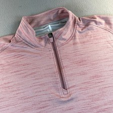 johnnie-O Apex Quarter Zip Pullover Mens Performance Malibu Red XL picture