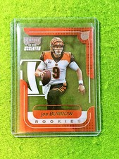 JOE BURROW ROOKIE CARD JERSEY #9 BENGALS RC 2020 Panini Playoff Joe Burrow CLEAR picture