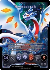 Kryoscorch (Box Topper) - Frostfall [First Edition] (FF1) Elestrals TCG (SEALED) picture