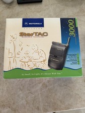 StarTAC 3000 VINTAGE Motorola FLIP Phone In Box W/Charger + Manual picture
