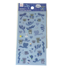 Daiso Animal Cheering Squad Blue Koala Sticker Sheet picture