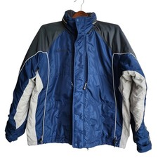 Vtg Columbia Sportswear Mens XL Winter Jacket Blue Grey Heavy Insulated Ski Coat picture