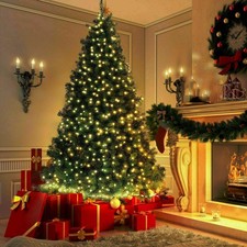 Christmas Tree 4/5/6/7FT With LED Lights Artificial Xmas Pine Bushy Party Decor picture