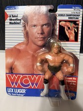 Galoob WCW Lex Luger Action Figure Superstars Boxed Wrestling Figures picture