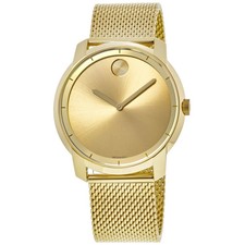 New Movado Bold 44mm Yellow Gold Dial PVD Stainless Steel Men's Watch 3600373 picture