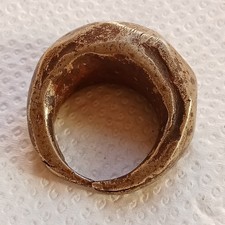 ANTIQUE RARE ANCIENT VIKING RING BRONZE ARTIFACT AUTHENTIC STUNNING picture