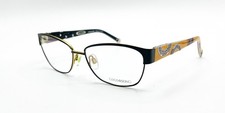 NEW COCO SONG STORM WARNING COL.1 BLACK ORANGE AUTHENTIC EYEGLASSES 55-15 picture