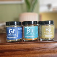 Spiceology Greek Freak, Black & Bleu, Buffalo Lemon Pepper, All Purpose Spice picture