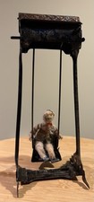 Early Lehmann Tin Wind Up Swing Toy Germany c1890s Still Works Original Paint picture