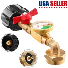 1Lb To 20Lb Tank Propane Refill Adapter With Gauge And ON-Off Control Valve US picture