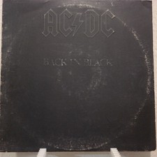 AC/DC BACK IN BLACK 1980 US Pressing Vinyl Complete w OG Sleeve Atlantic Records picture