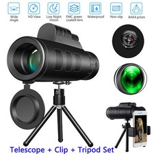 80x100 Zoom Day/Low Night Vision HD Monocular Starscope Monocular Telescope Xmas picture