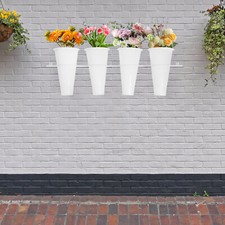 4 Buckets Wall-mounted Flower Stand  W/ Buckets Decorative Flower Display Stand picture