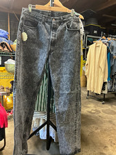 Vintage 90’s Levi's Men's Acid Wash Denim Straight Leg Jeans Button Fly picture