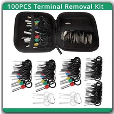 100pcs Automotive Connector Removal Tool Set W/ Pin Ejector Wire Extractor New picture