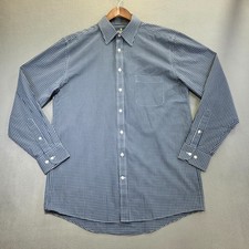 Stafford Performance Super Shirt Mens Blue Long Sleeve Dress Shirt Size 16-34/35 picture