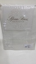 Sferra Bros 3990 Celeste Standard Pillow cases Ivory Pure Egyptian Cotton New picture