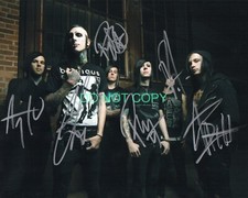 Motionless in White band SIGNED 8x10 photo REPRINT Chris Motionless #1 RP picture