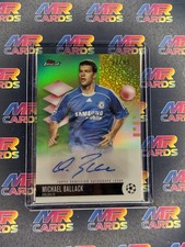 2025-26 Finest UCC #BA-MI Michael Ballack Base Autographs Green Refractor #/99 picture