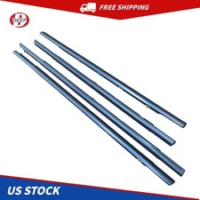 Front Rear Door Outside Weatherstrip Chrome LH&RH 4P SET For Kia Forte 19-21 US picture