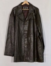 Vintage Haband Executive Division 100% Leather Men’s 4X Dark Brown Jacket picture