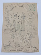 Leonora Carrington , Drawing on paper , Sealed and Signed. picture