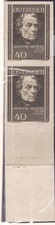 Austria 1937 Doctors Sc.162. 40g Joseph Hyrtl, imperforated pair, with margin picture