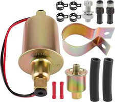 Universal 6 Volt Electric Fuel Pump w/Installation Kit Inline Type 5-... picture