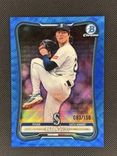 2026 Bowman Chrome Bryan Woo #49 Blue Wave Refractor 093/150 Seattle Mariners picture