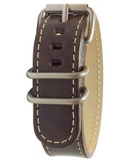 BERTUCCI Mens G-Type Montanaro Alpina Brown 22mm Leather Strap Matte Stainles... picture