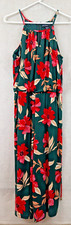 NWT MAGGY LONDON sz 8 Lottie floral Halter Cropped Jumpsuit slinky 1165 picture