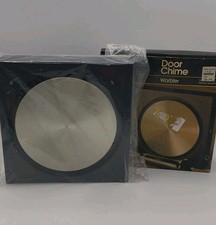 Vtg 1976 GE Warbler Door Chime C454 Black Stainless Friedland England New picture