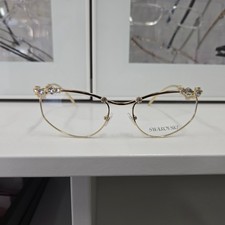 Swarovski SK 1015 4004 Gold Metal Irregular Eyeglasses 55mm picture