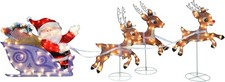 Rudolph The RED Nosed Reindeer with Santa and Friends Sleigh Christmas Holiday L picture