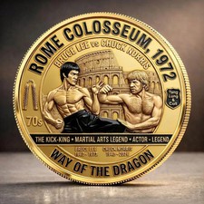 Bruce Lee x Chuck Norris Commemorative Coin picture