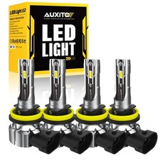 AUXITO 4*H11 LED Headlight Kit High Low Beam 500% Super Bright 6500K White Bulbs picture