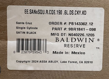Baldwin EE.SANXSQU.R.CQE.190 Santa Cruz Emergency Egress Handleset *READ* picture